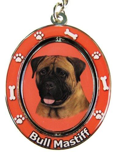 [Australia] - Bullmastiff Key Chain "Spinning Pet Key Chains"Double Sided Spinning Center With Bullmastiffs Face Made Of Heavy Quality Metal Unique Stylish Bullmastiff Gifts 