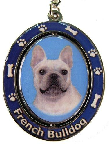 [Australia] - French Bulldog Key Chain "Spinning Pet Key Chains"Double Sided Spinning Center With French Bulldogs Face Made Of Heavy Quality Metal Unique Stylish French Bulldog Gifts 