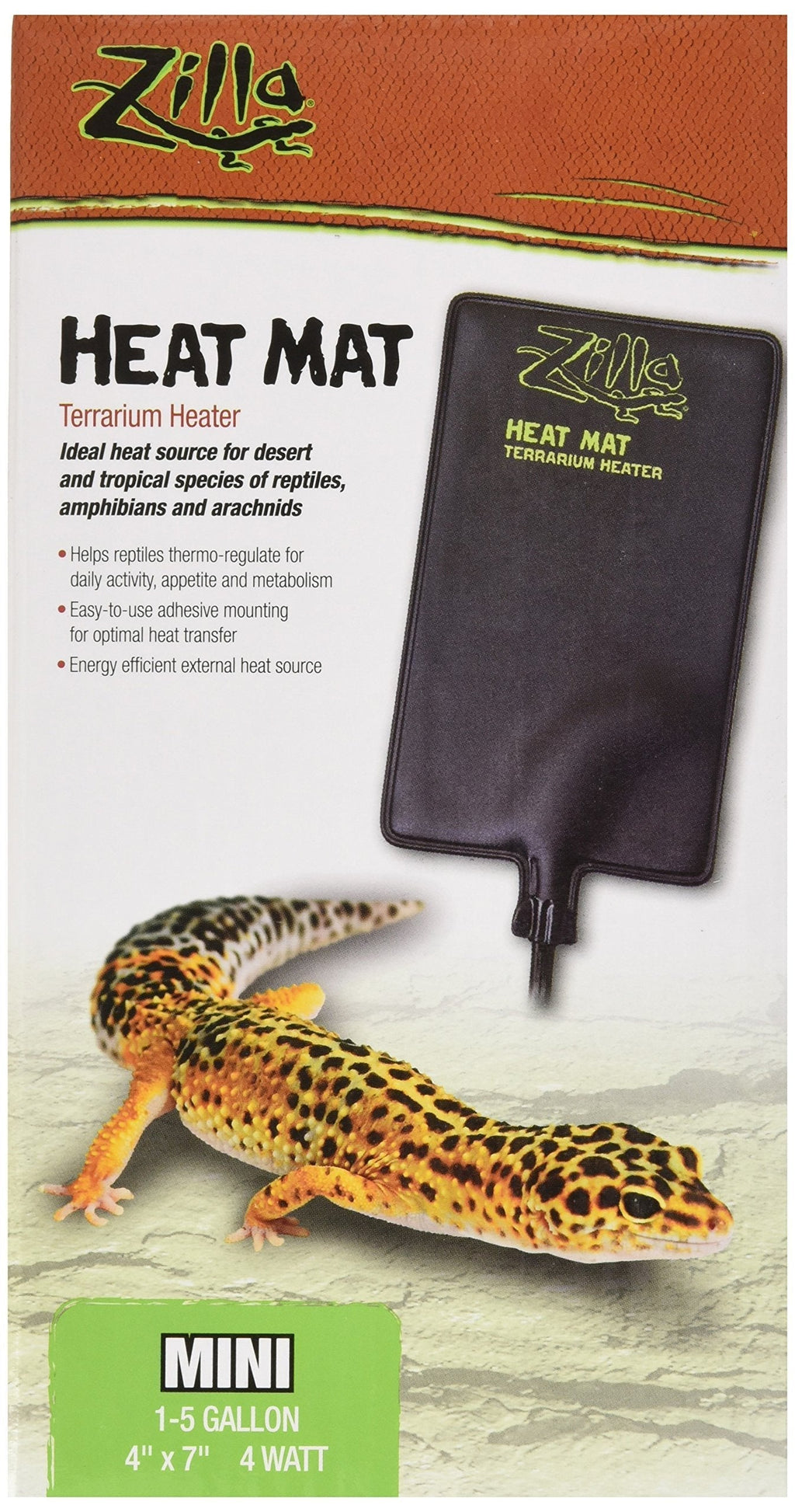 Zilla Reptile Terrarium Heat Mats, 1-5 Gallon - PawsPlanet Australia