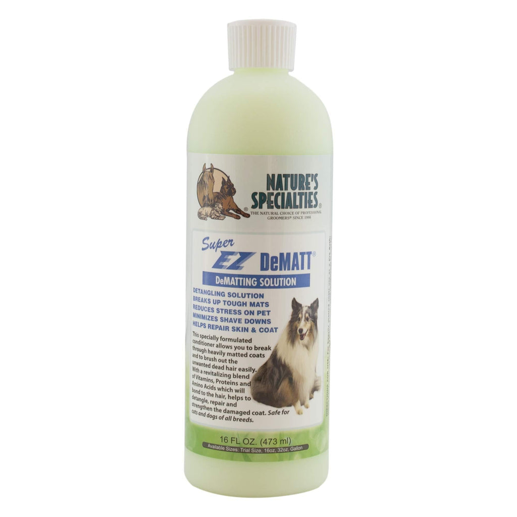 [Australia] - Nature's Specialties Super EZ Dematt Conditioner for Dogs Cats, Non-Toxic Biodegradeable, 4oz 16 Ounce 