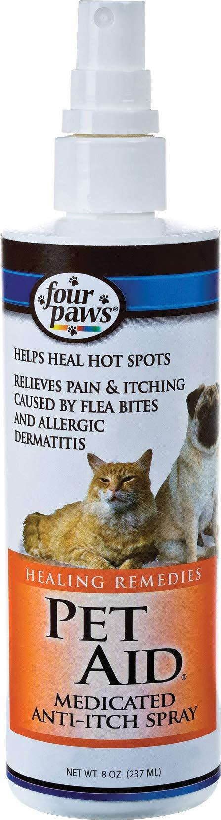 Best Quality Pet Aid Anti-Itch Spray / Size 8 Ounces By Four Paws - PawsPlanet Australia