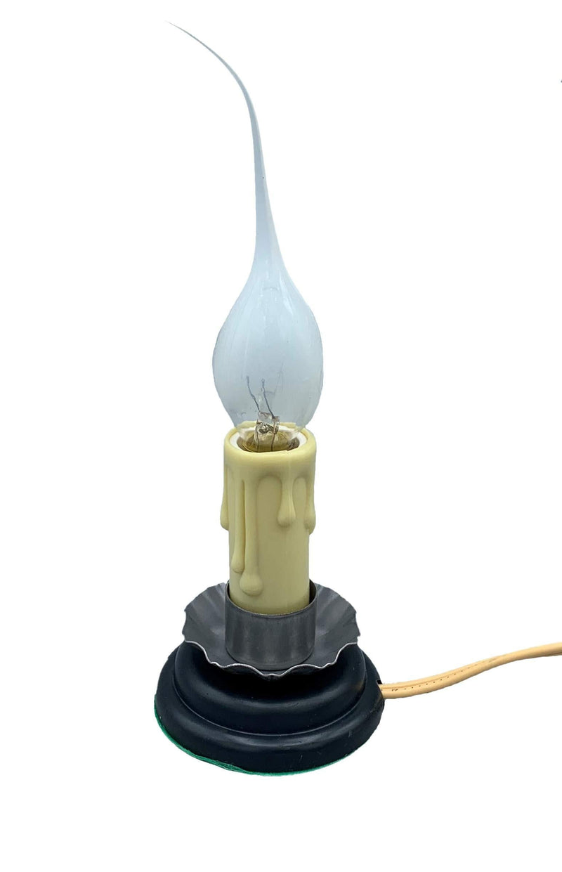 Creative Hobbies Rustic Country Candle Lamp, 5 in, On/Off Switch, Metal Trim, Plug-in - PawsPlanet Australia