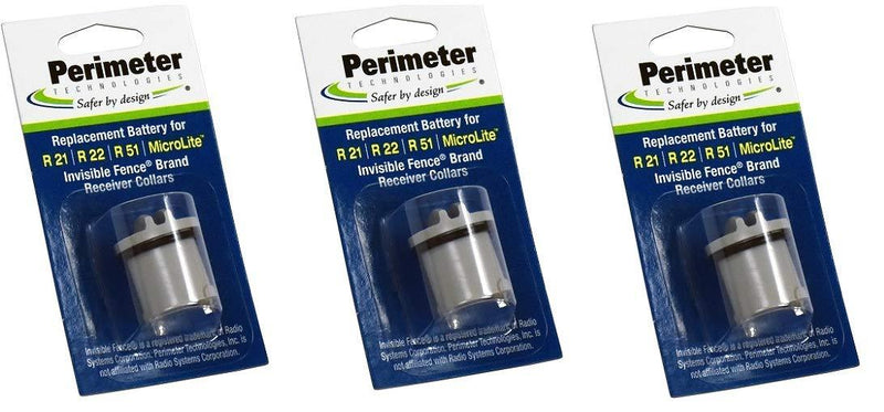 Perimeter Technologies Invisible Fence Compatible R21 and R51 Dog Collar Battery Gray - PawsPlanet Australia