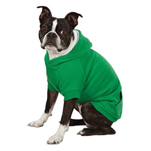 Zack & Zoey Fleece-Lined Hoodie for Dogs, 20" Large, Green - PawsPlanet Australia