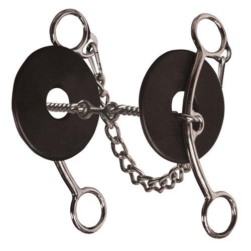 The Brittany Pozzi Collection by Professionals Choice Equine Three Piece Twisted Wire Bit (6.5-Inch) - PawsPlanet Australia