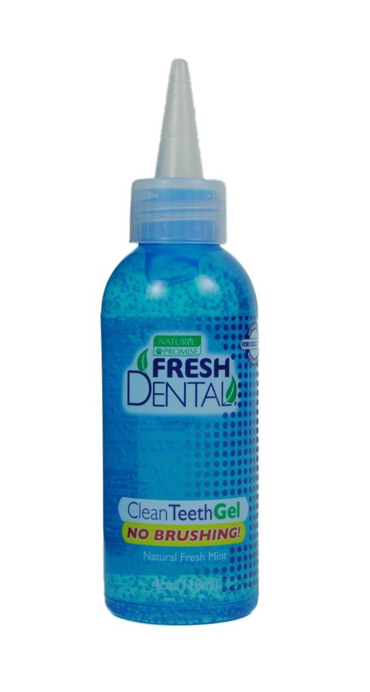 Naturel Promise Fresh Dental Teeth Clean Gel, 4 Fl Oz - Easy to Use Pet Dental Gel That Helps Remove Plaque, Tarter, and Freshen Breath-No Brushing Pet Oral Care for Dog Dental Care, Cat Dental Care - PawsPlanet Australia