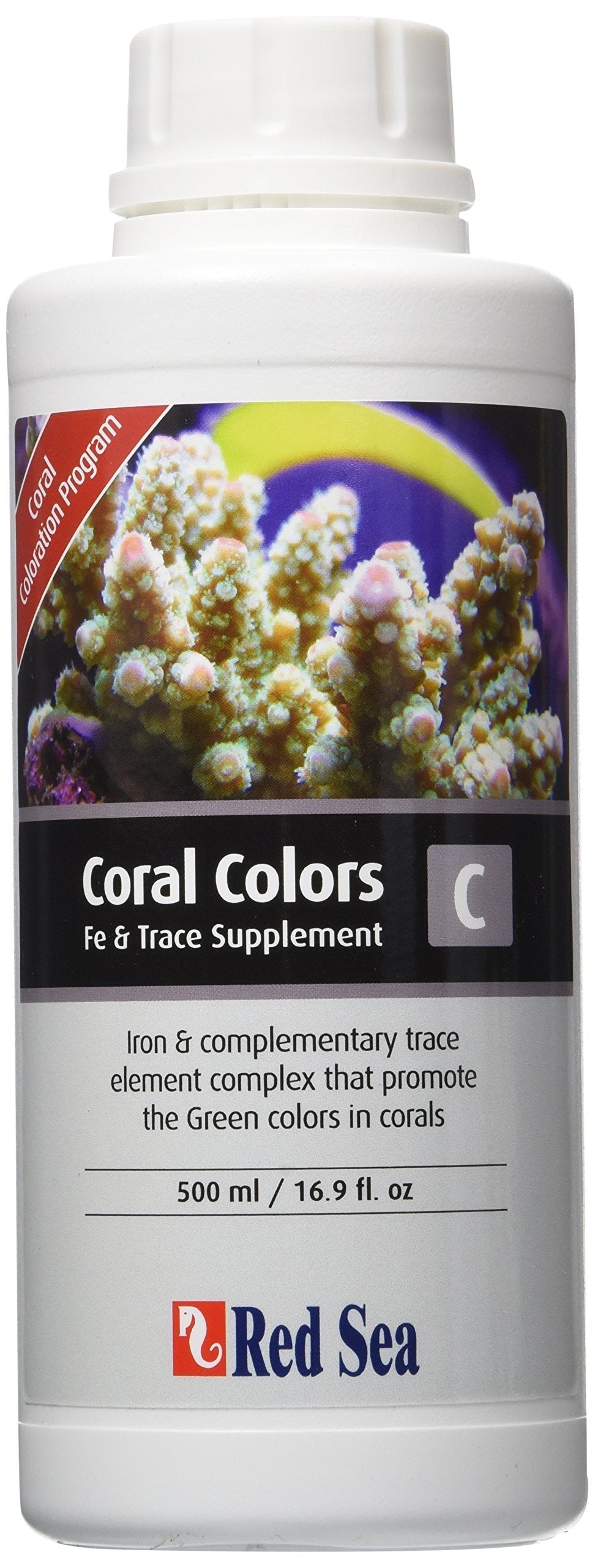 [Australia] - Red Sea Fish Pharm ARE22063 Coral Colors Iron/Trace Supplement-C for Aquarium, 500ml 