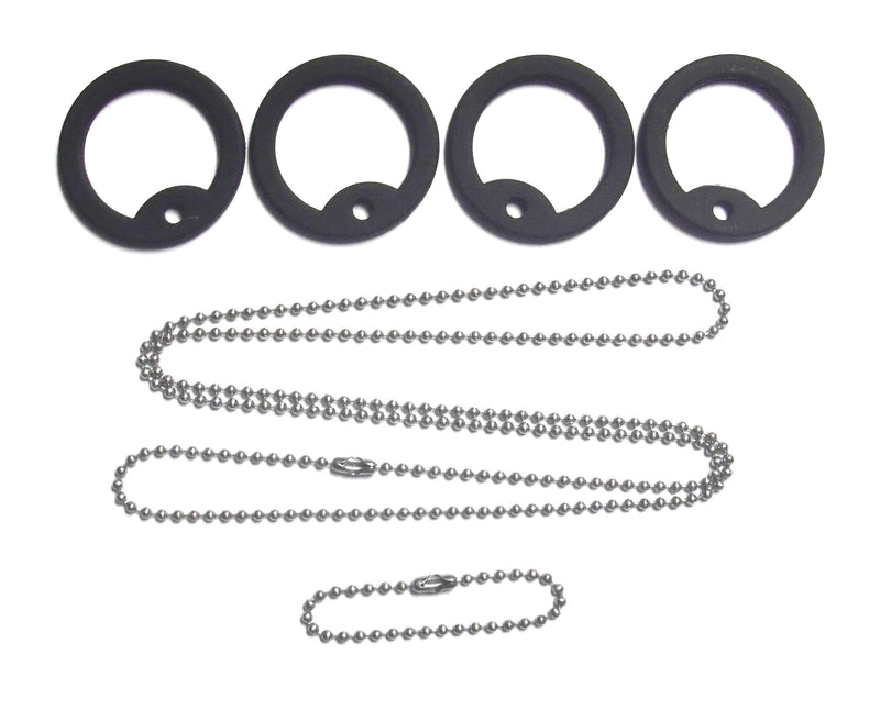 [Australia] - Dog Tag Tune-up Repair Kit Silencers & Stainless Chains 27" & 4.5"" 