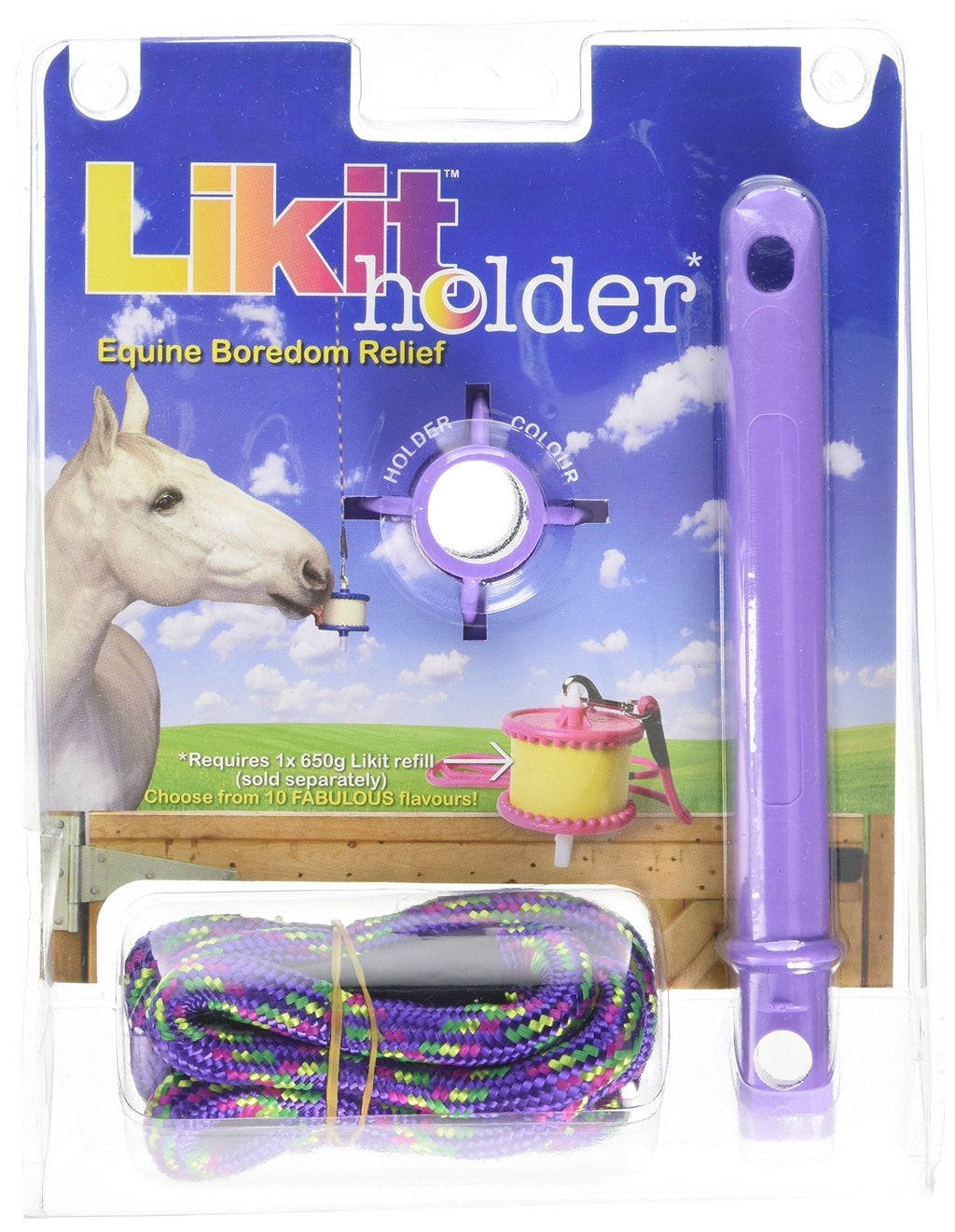 Signature Likit Holder - Purple - Clear, Unisex, 13332 - PawsPlanet Australia