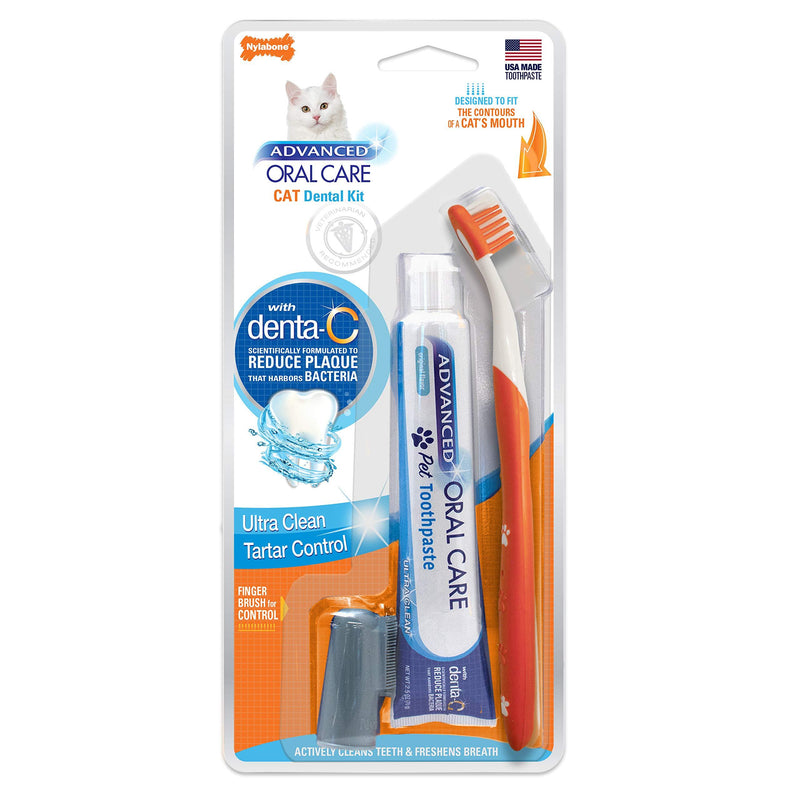 Nylabone Advanced Oral Cat Dental kit - PawsPlanet Australia