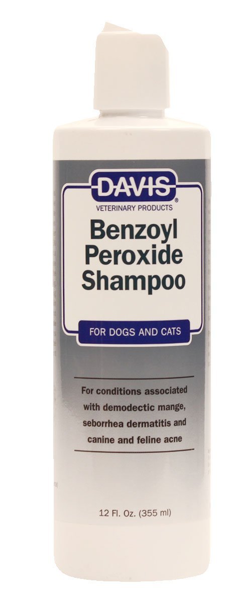 Davis Benzoyl Peroxide Medicated Dog & Cat Shampoo, 12 oz. – Dermatitis and Demodectic Mange - PawsPlanet Australia