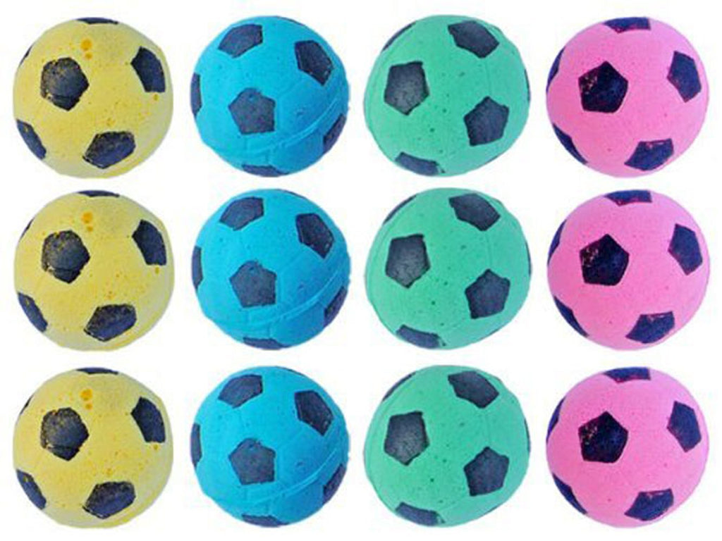 PETFAVORITES Foam Soccer Balls Cat Toys - Pack of 12 12 Pack - PawsPlanet Australia