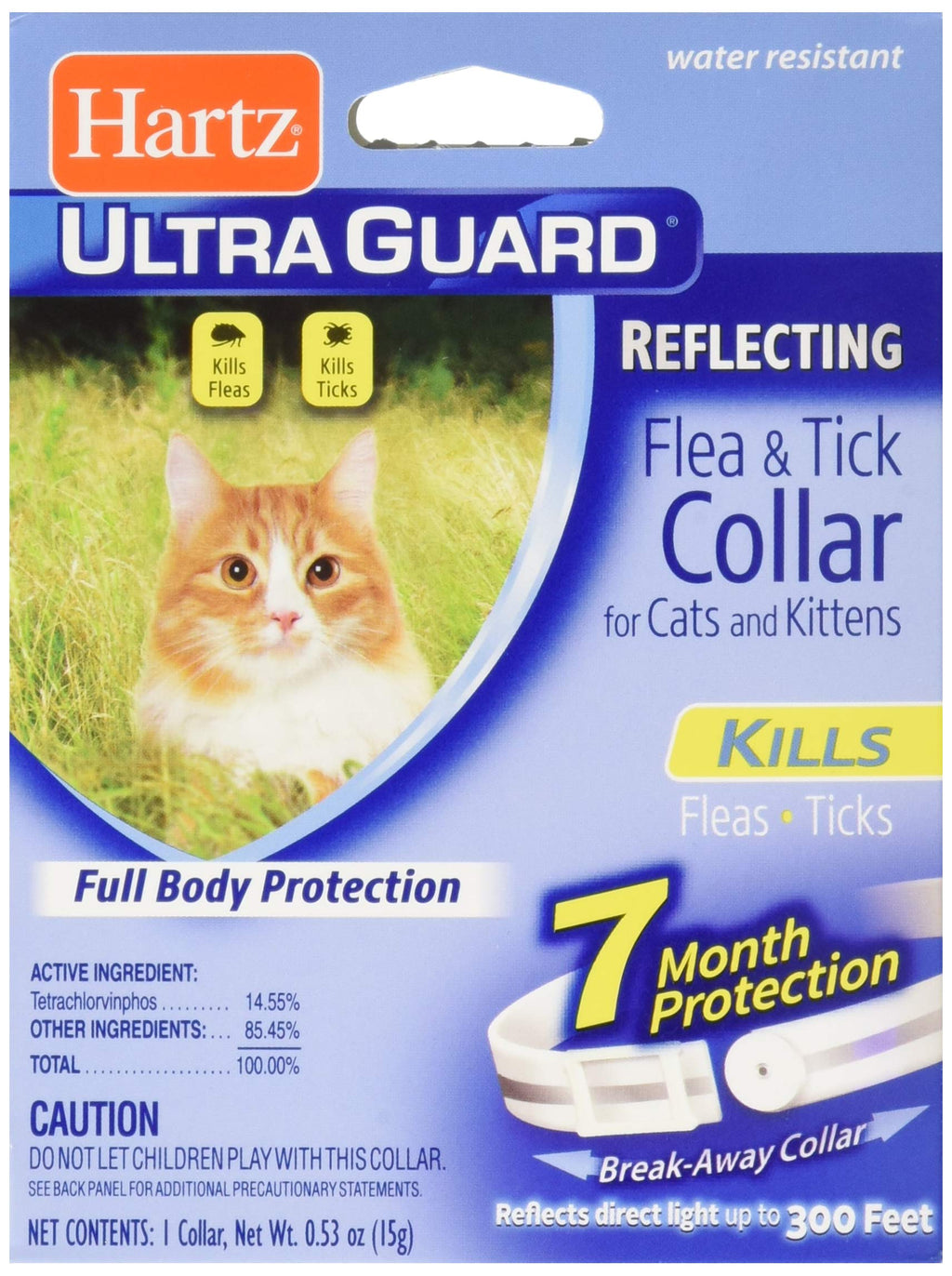 [Australia] - Hartz Ultra Guard Reflecting Flea & Tick Cat Collar, White 1 Each 