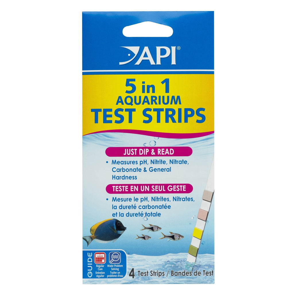 API Test Strips, for Variety of Water Parameters, Monitor Aquarium Water Quality and Help Prevent Invisible Water Problems That can be Harmful to Fish, Use Weekly and When Problems Appear 4-Count Aquarium Water Testing - PawsPlanet Australia