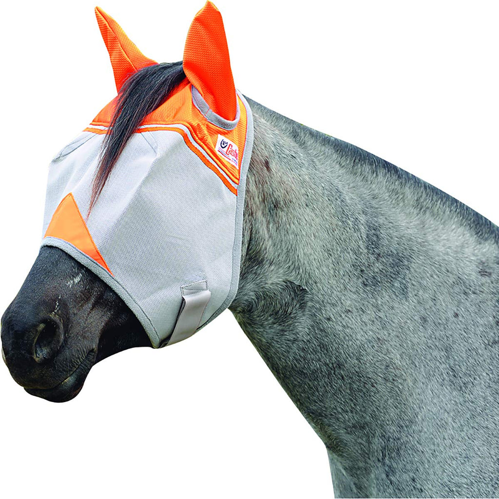 Cashel Crusader Horse Fly Mask Orange - PawsPlanet Australia