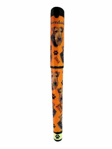 [Australia] - E&S Pets Airedale Pen Easy Glide Gel Pen, Refillable with A Perfect Grip, Great for Everyday Use, Perfect Airedale Gifts for Any Occasion 