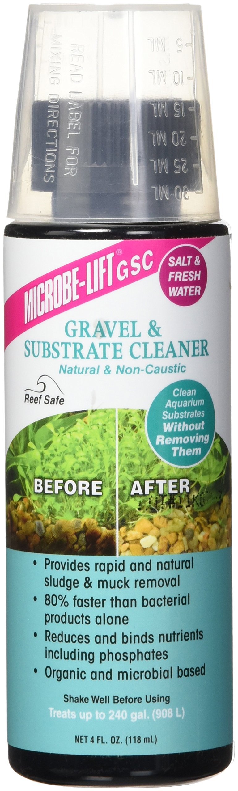 [Australia] - Ecological Labs AEL20528 Microbe Lift Gravel and Substrate Cleaner for Aquarium, 4-Ounce 