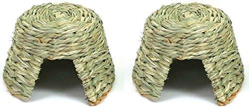 Ware Manufacturing Natural Willow and Grass Pet Hut for Small Pets, Medium 2 Pack - PawsPlanet Australia