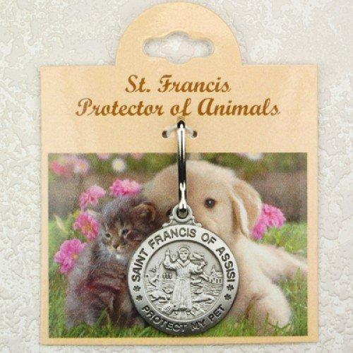 [Australia] - Pet Id Tag customizable with Name and Phone Number Saint Francis Protect My Pet by "McVan, Inc." 
