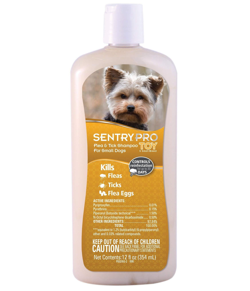 Sentry Pro Toy & Small Breed Dog Flea & Tick Shampoo, 12 fl. Oz., 12 FZ - PawsPlanet Australia