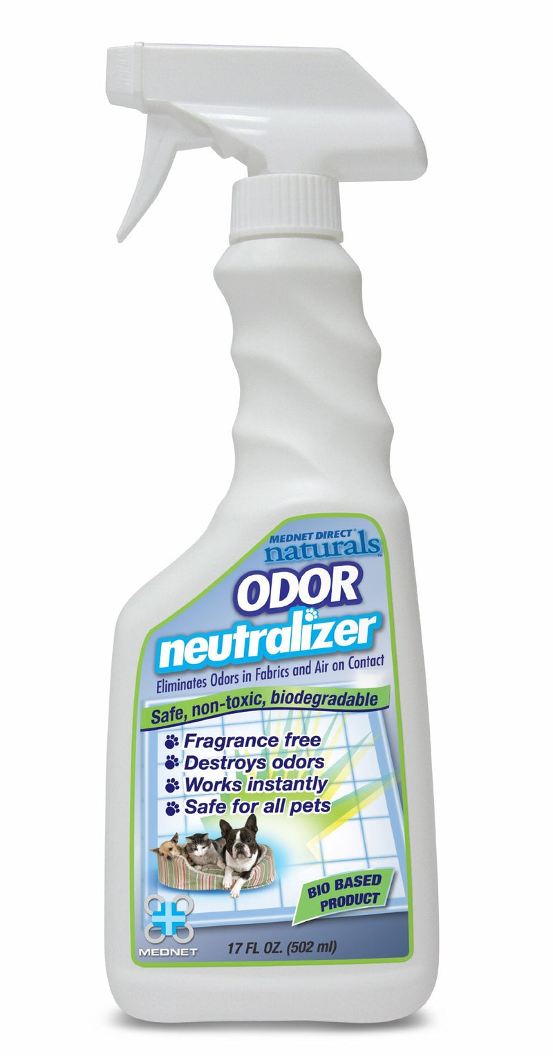 [Australia] - Mednet Direct Naturals Pet Stain Remover and Odor Neutralizer - Urine Eliminator Natural Enzyme Formula, Fragrance Free – 17 oz Spray Bottle 