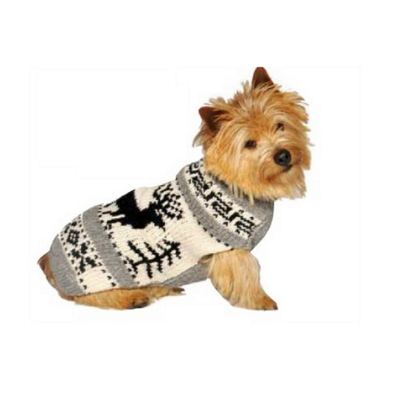 Chilly Dog Reindeer Shawl Dog Sweater, X-Small - PawsPlanet Australia