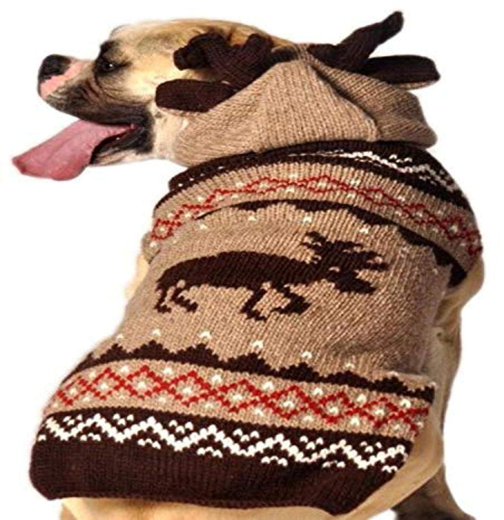 Chilly Dog Moosey Hoodie Dog Sweater, Small - PawsPlanet Australia