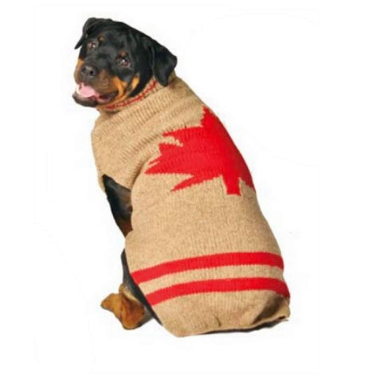 [Australia] - Chilly Dog Maple Leaf Dog Sweater, Large 