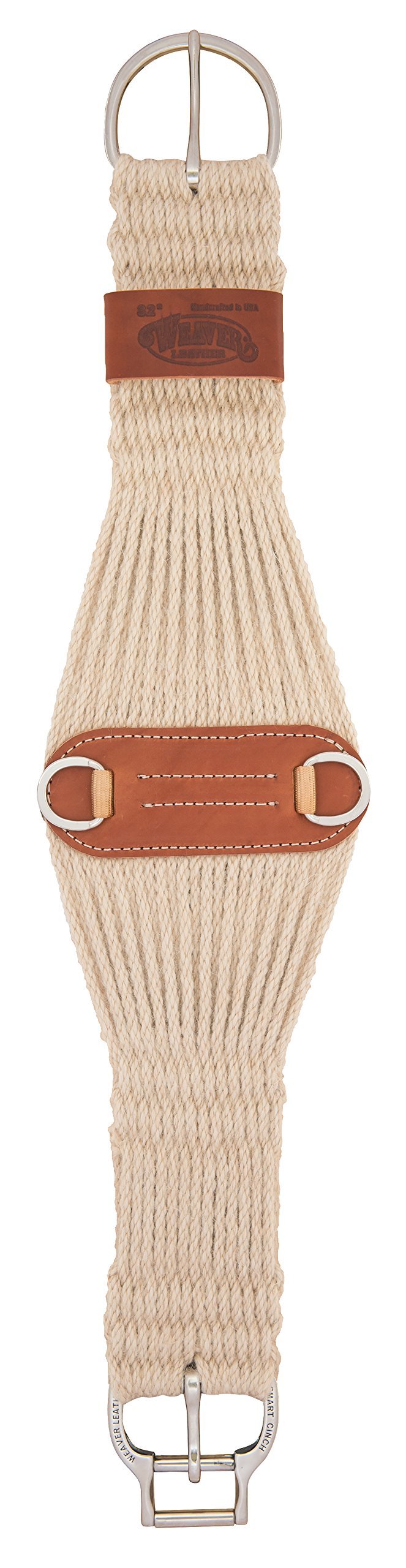 Weaver Leather Mohair Blend 27 Strand Smart Cinch with  Roll Snug Cinch Buckle 34 Roper - PawsPlanet Australia