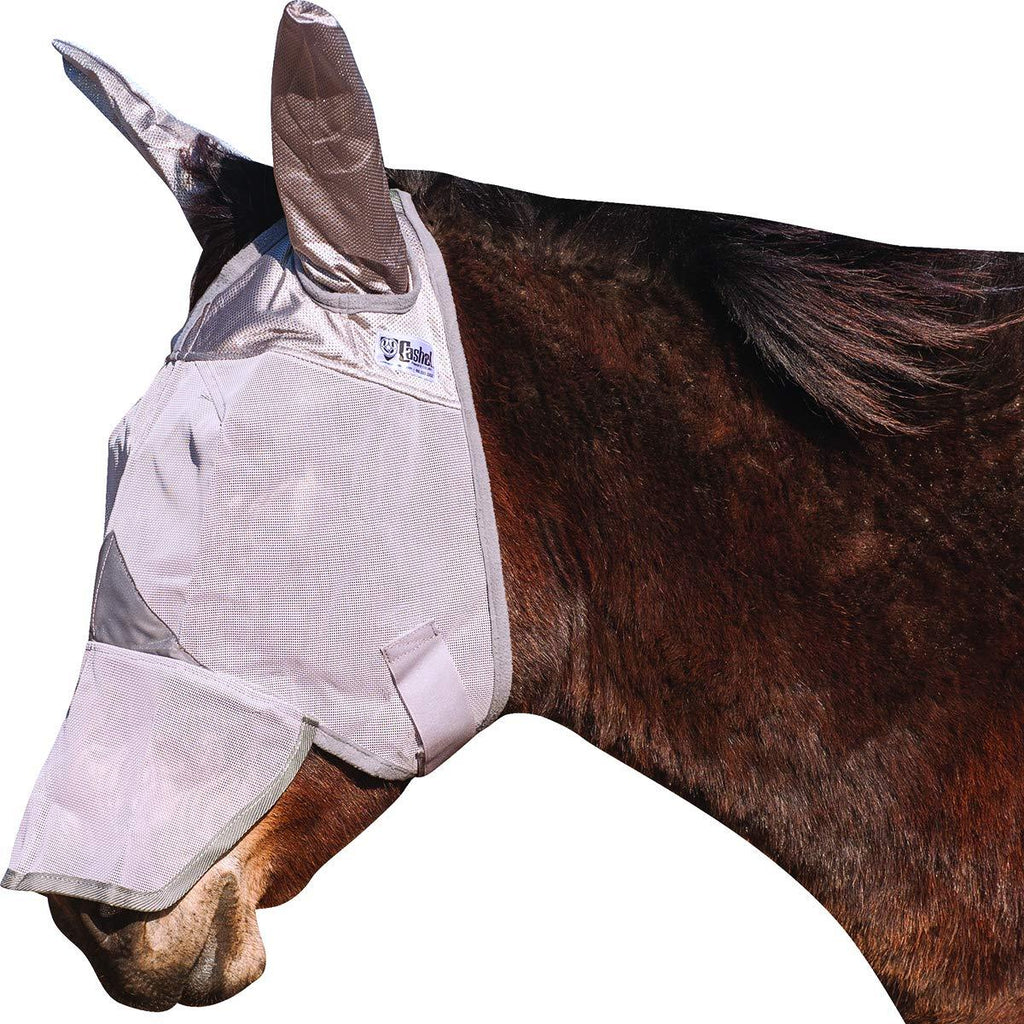 Cashel Crusader Standard Mule Donkey Fly Mask with Long Nose and Ears Arab/Cob/Small Quarter Horse - PawsPlanet Australia