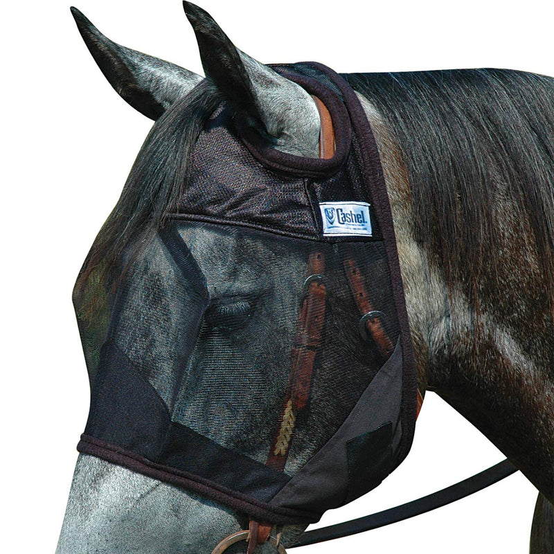 Cashel Quiet Ride Horse Fly Mask No Ears or Nose, Standard, Warmblood - PawsPlanet Australia