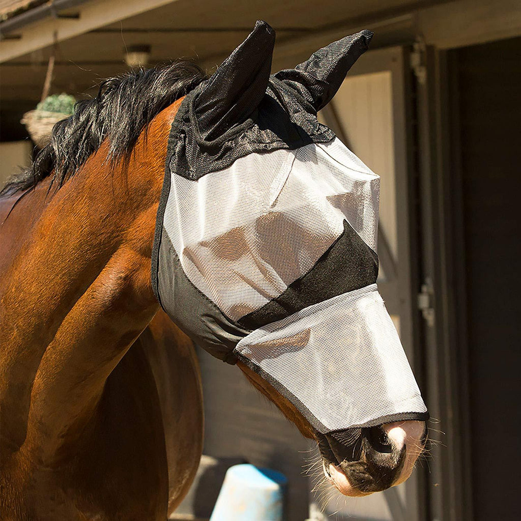 KM Elite Fly Mask with Nose: Pony - PawsPlanet Australia