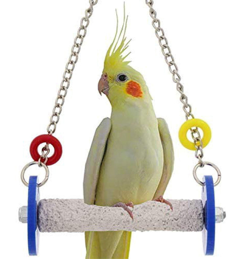 [Australia] - Sweet Feet and Beak Safety Roll Swing Bird Toy - Features - Trims Nails and Beak Like Pet Grooming Clippers - Promotes Healthy Feet - Safe, Non-Toxic Bird Supplies for Bird Cages X-Small Blue 