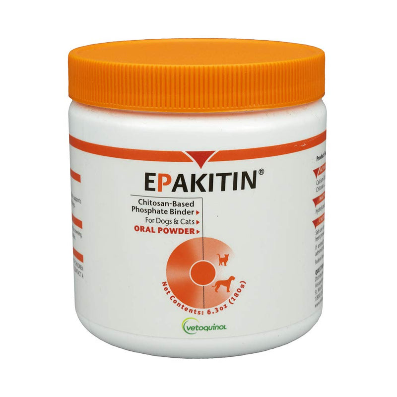 Vetoquinol Epakitin Chitosin-Based Phosphate Binder for Cats & Dogs – Renal Support Supplement Powder 180 grams - PawsPlanet Australia