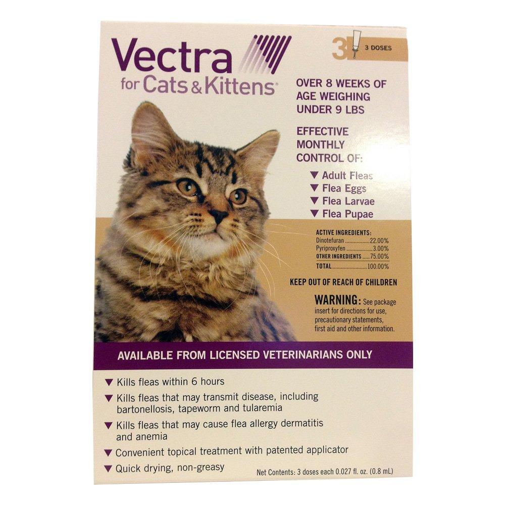 Vectra for Cats & Kittens Under 9 Lbs 3 Dose by Unknown - PawsPlanet Australia