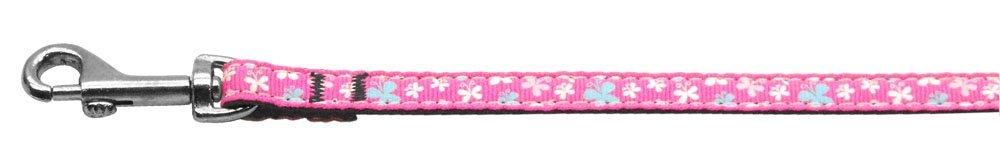 [Australia] - Mirage Pet Products Butterfly Nylon Ribbon Leash for Dogs and Cats, 3/8-Inch by 6-Feet, Pink 