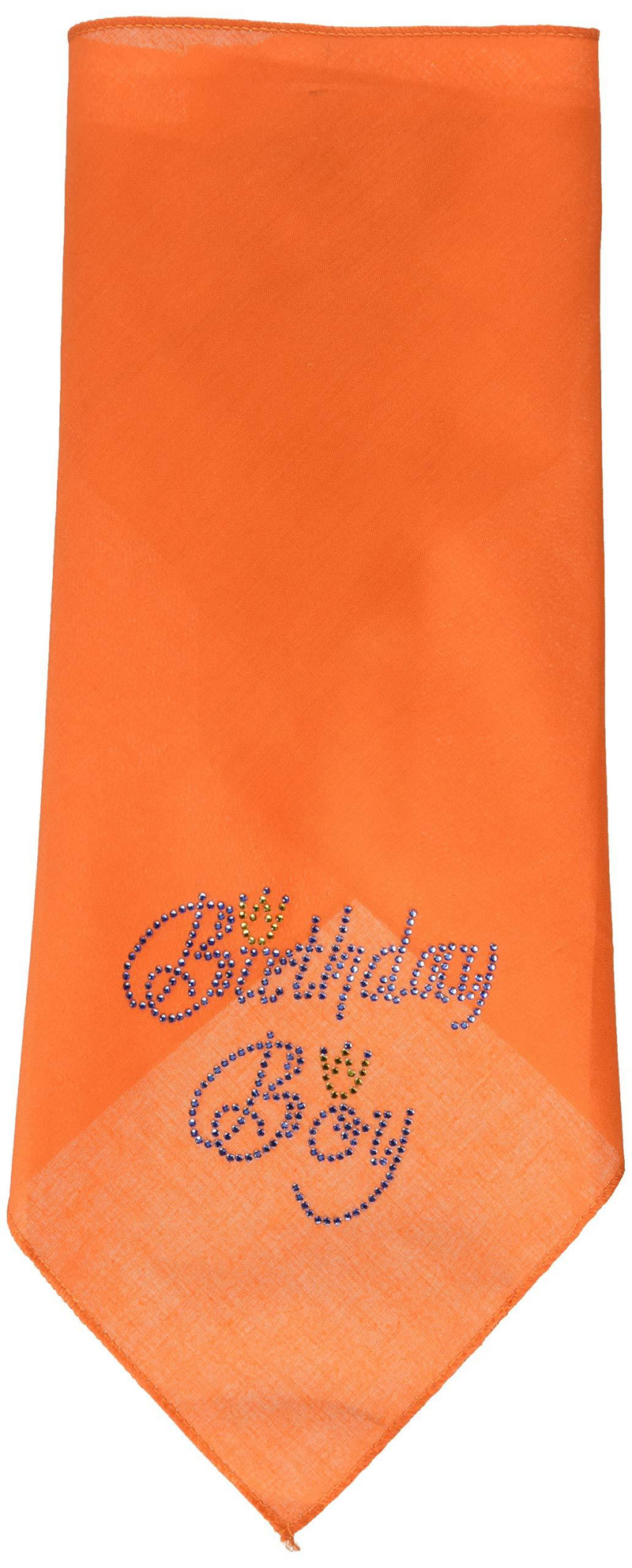 [Australia] - Mirage Pet Products Birthday Boy Rhinestone Bandana Large Orange 