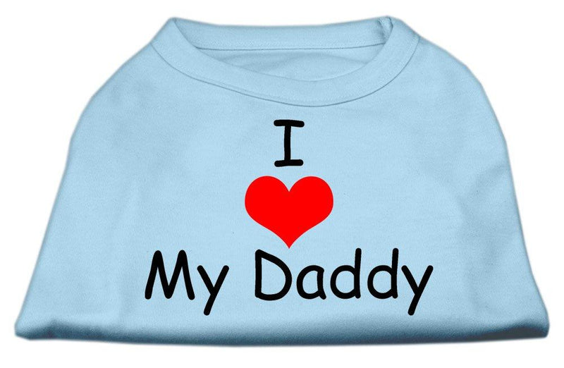 [Australia] - Mirage Pet Products 10-Inch I Love My Daddy Screen Print Shirts for Pets, Small, Baby Blue 