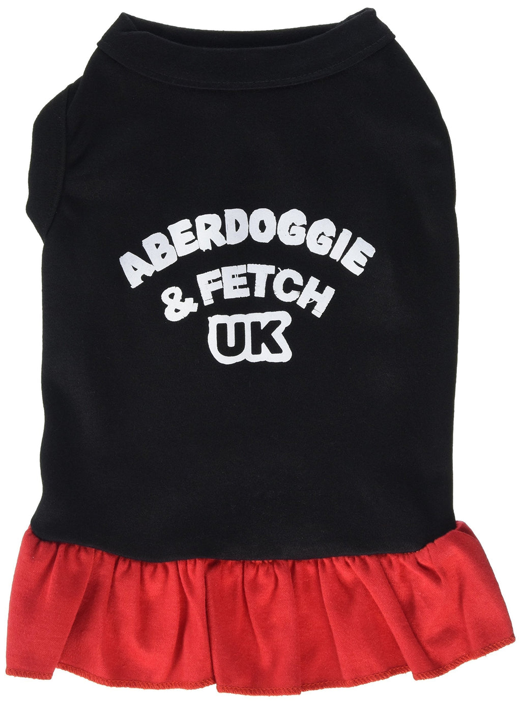 Mirage Pet Products 12-Inch Aberdoggie UK Dress Medium Black with Red - PawsPlanet Australia