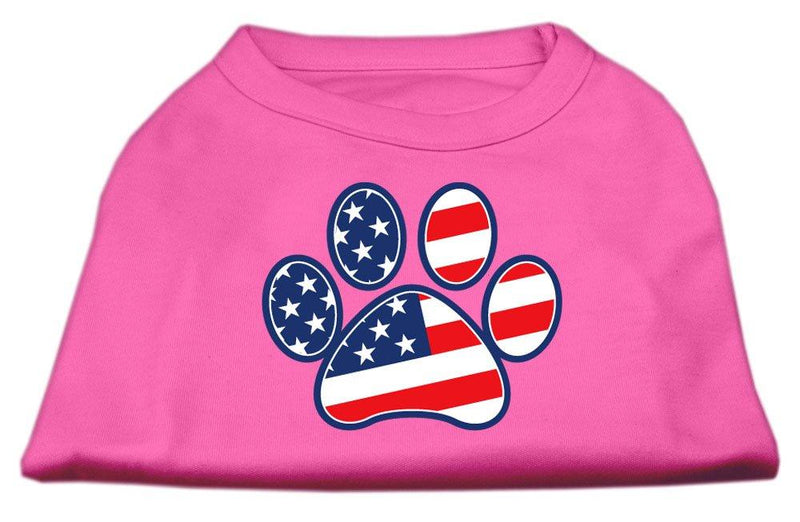 [Australia] - Mirage Pet Products Patriotic Paw Screen Print Shirts Bright Pink M (12) 