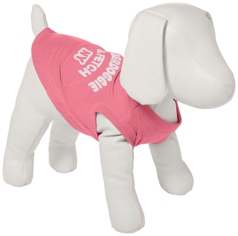 [Australia] - Mirage Pet Products 10-Inch Aberdoggie NY Screenprint Shirts, Small, Bright Pink 