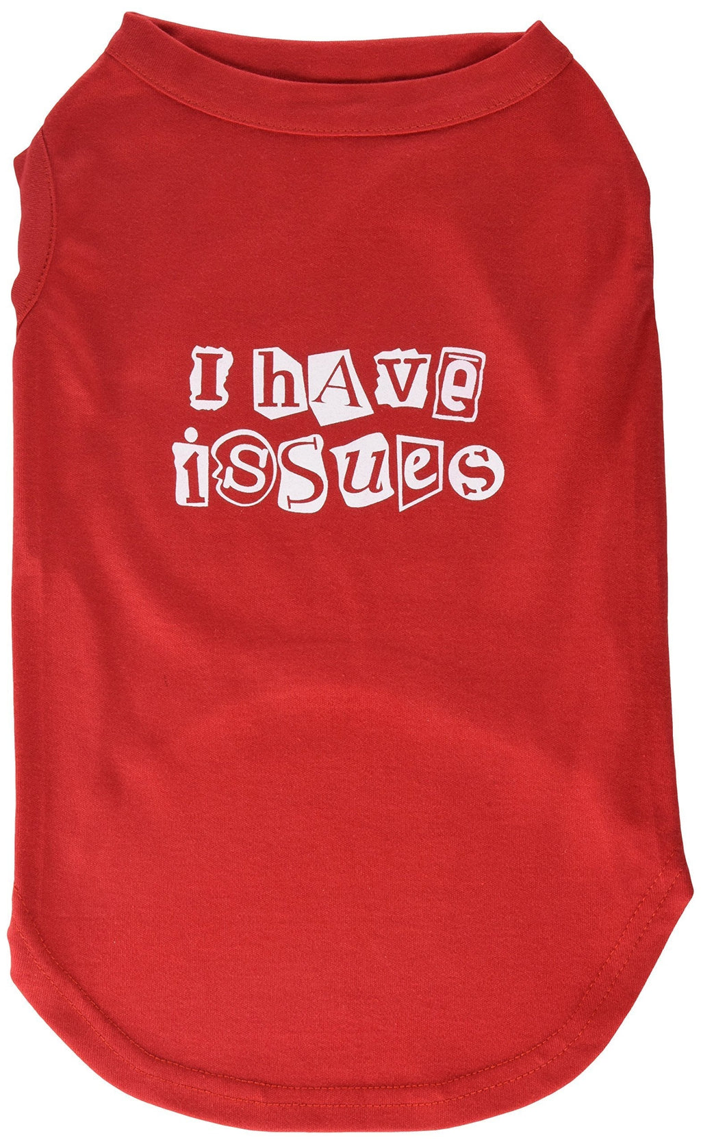 [Australia] - Mirage Pet Products 16-Inch I Have Issues Screen Printed Dog Shirts, X-Large, Red 