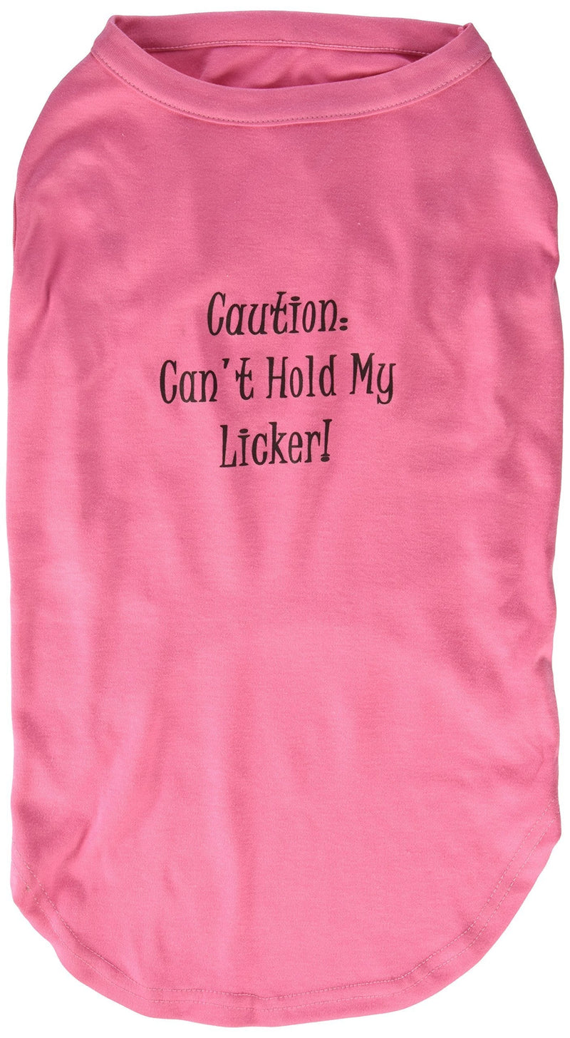 [Australia] - Mirage Pet Products 20-Inch Can't Hold My Licker Screen Print Shirts for Pets, 3X-Large, Bright Pink 