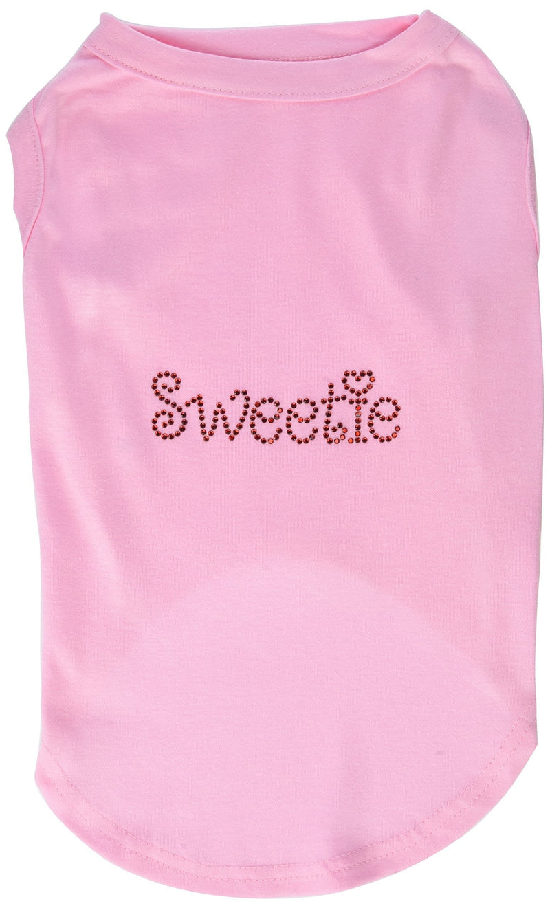 Mirage Pet Products Sweetie Rhinestone Pet Shirt, X-Large, Light Pink - PawsPlanet Australia