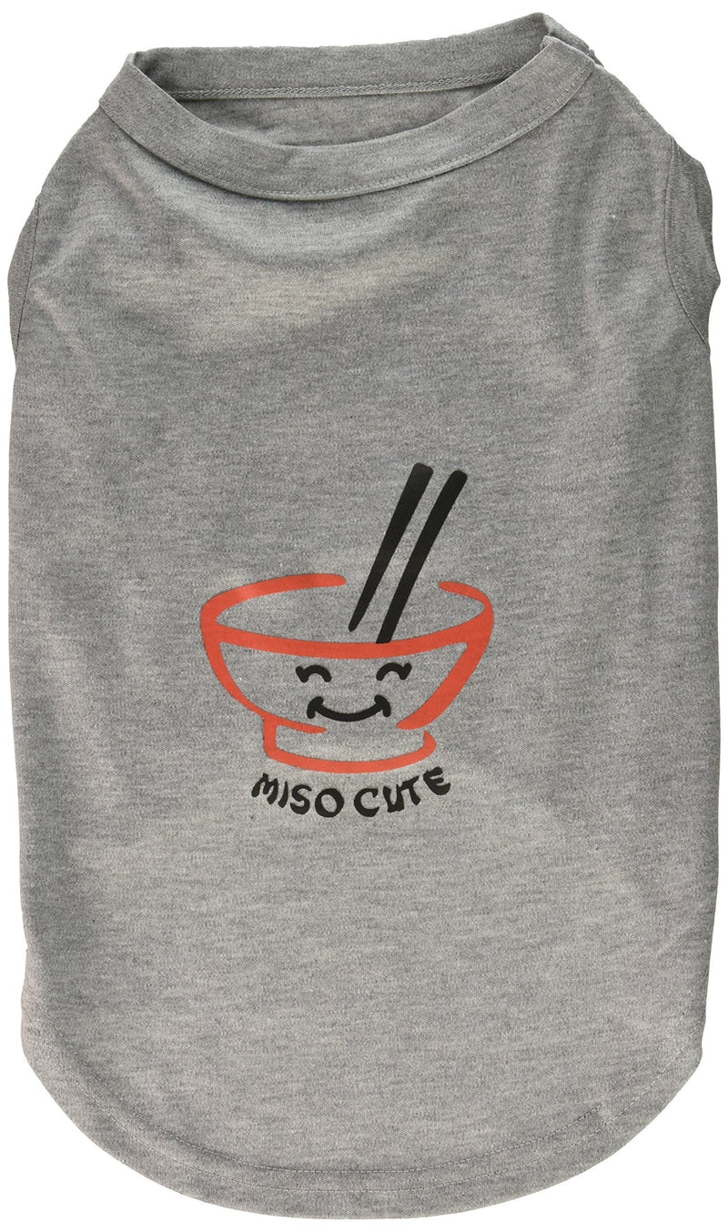 [Australia] - Mirage Pet Products 16-Inch Miso Cute Screen Print Shirts for Pets, X-Large, Grey 