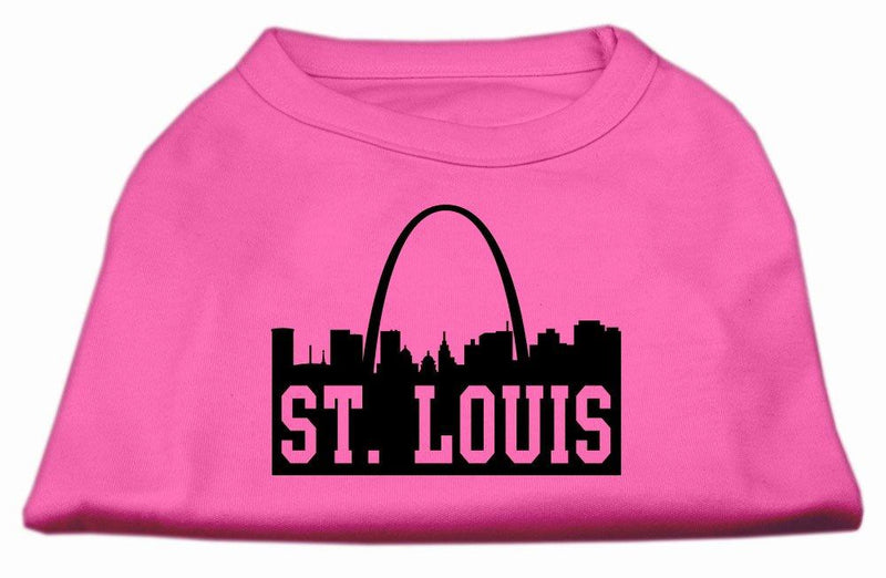 [Australia] - Mirage Pet Products 18-Inch St. Louis Skyline Screen Print Shirt for Pets, XX-Large, Bright Pink 