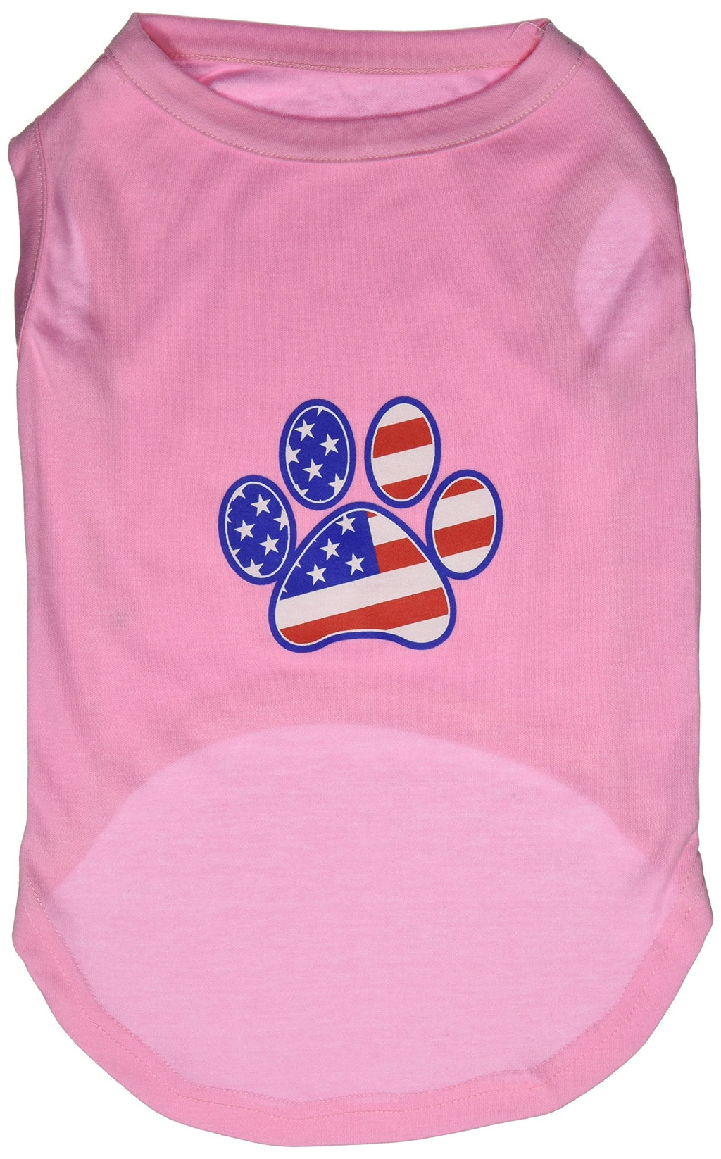 Mirage Pet Products Patriotic Paw Screen Print Shirts Light Pink XXL (18) - PawsPlanet Australia