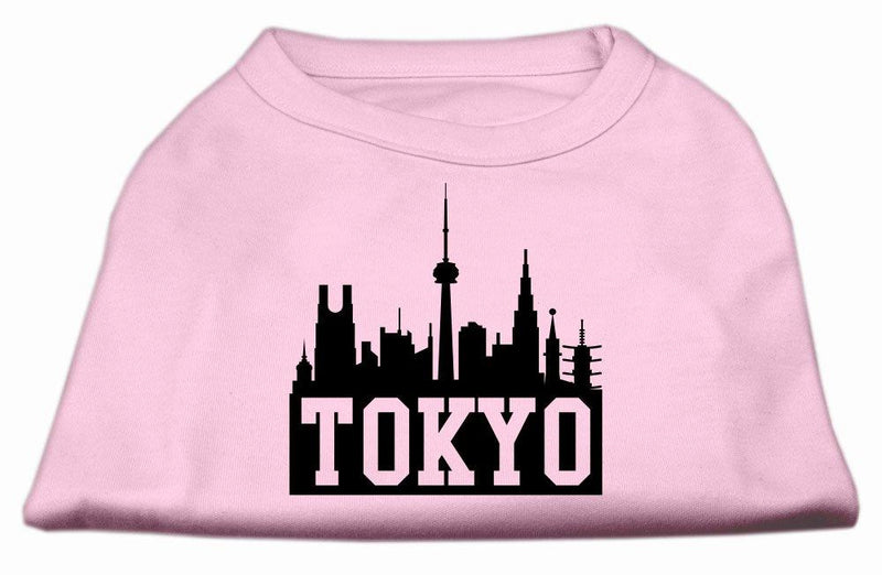[Australia] - Mirage Pet Products 18-Inch Tokyo Skyline Screen Print Shirt for Pets, XX-Large, Light Pink 