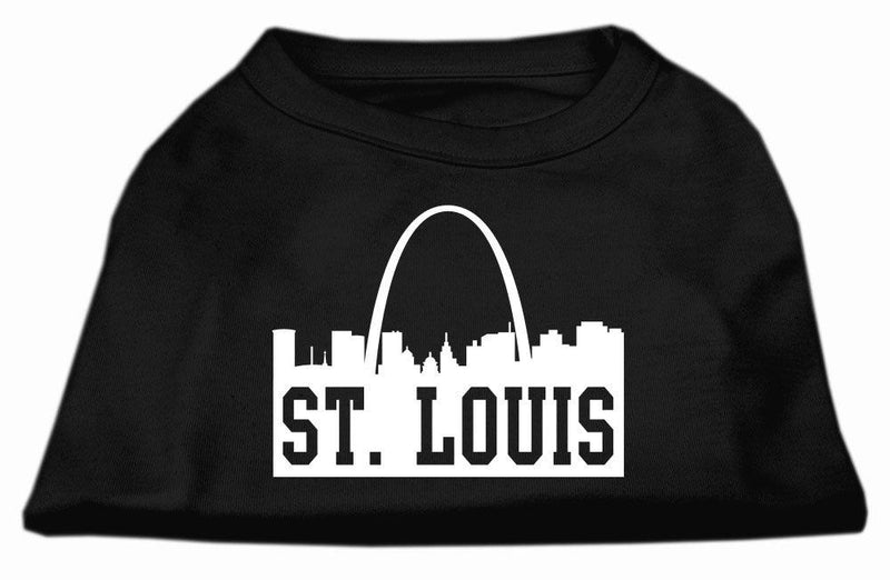 [Australia] - Mirage Pet Products 18-Inch St. Louis Skyline Screen Print Shirt for Pets, XX-Large, Black 