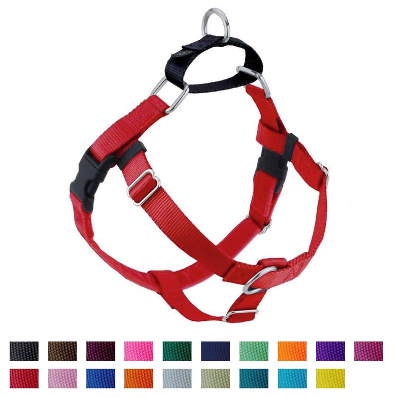 [Australia] - 2 Hounds Design Freedom No-Pull No Leash Harness Only, 5/8-Inch, Small, Red 